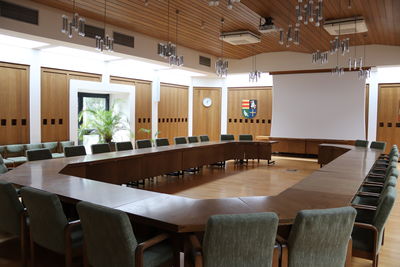 Bild vergrößern: Der Ratssaal im Rathaus der Stadt Damme