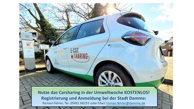 E-Carsharing Fahrzeug Umweltwoche