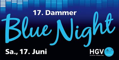 Die Stadt in Blau getaucht: die 17. Dammer Blue Night mit Livemusik und toller Atmosphäre