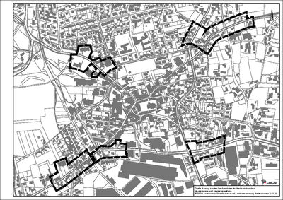 Bild vergr��ern: Geltungsbereich der Gestaltungssatzung der Stadt Damme an Haupt- und Zufahrtstra�en