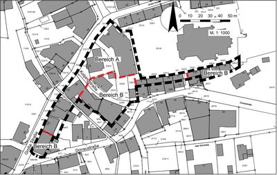 Bild vergr��ern: Geltungsbereich zum Bebauungsplan Nr. 155/3 �Kolpingstra�e / Kirchplatz�