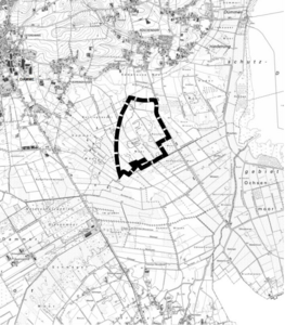 Bild vergr��ern: Geltungsbereich zur 71. �nderung des Fl�chennutzungsplans �2. Erweiterung Windenergieanlagenpark Borringhauser Moor�