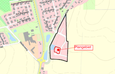 Bild vergr��ern: Geltungsbereich zur 1. �nderung des Bebauungsplanes Nr. 189 �Holter Kapelle�