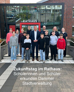 Zukunftstag im Rathaus: Sch&uuml;lerinnen und Sch&uuml;ler erkunden Dammer Stadtverwaltung