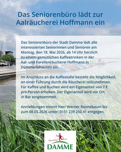 Seniorenb&uuml;ro l&auml;dt zur Aalr&auml;ucherei Hoffmann ein