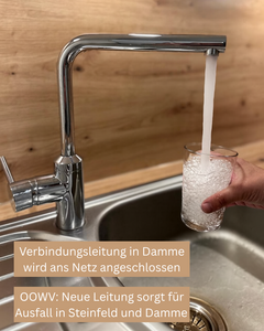 Pressemitteilung OOWV - Verbindungsleitung in Damme wird ans Netz angeschlossen