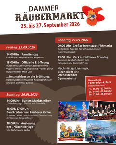 Dammer R�ubermarkt vom 25. bis 27.09.2026