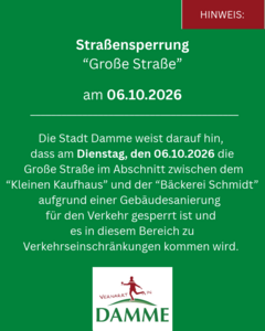 Bild vergr&ouml;&szlig;ern: Sperrung 06.10.2026