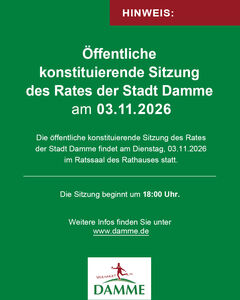 Bild vergr&ouml;&szlig;ern: &Ouml;ffentliche konstituierende Ratssitzung 3.11.2026